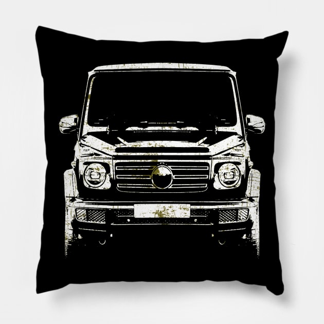 G class gold white simple sketch Pillow by WOS