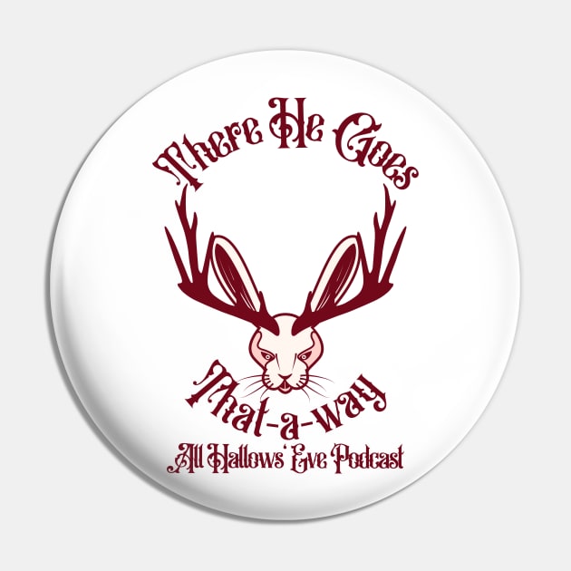 Jackalope Pin by All Hallows Eve Podcast 