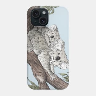 Cute Koalas in Tree Phone Case