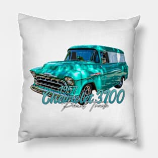 1957 Chevrolet 3100 Panel Truck Pillow