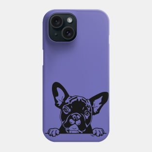 French Bulldog Puppy Peeking Phone Case