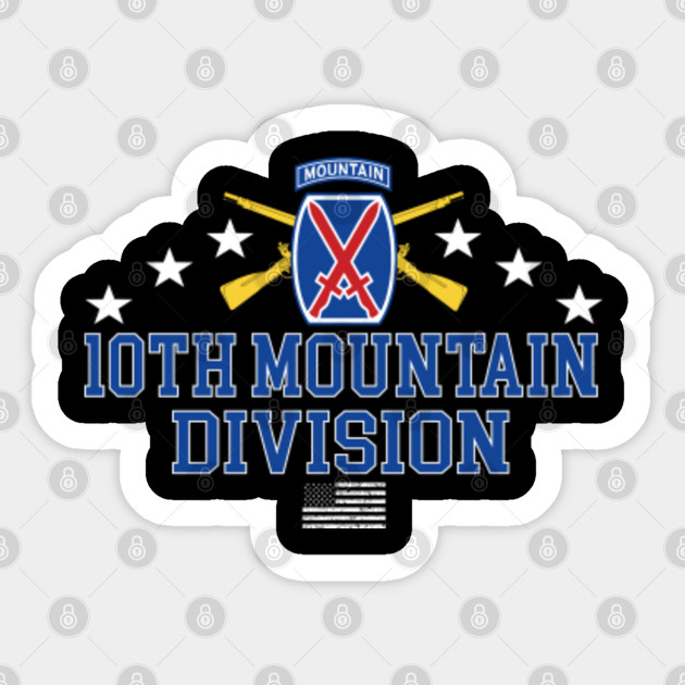 Us Army 10th Mountain Division 10th Mountain Division Sticker Teepublic