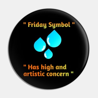 Friday symbol and a positive meaning. Pin