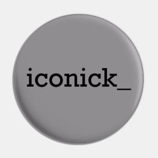 iconick_ logo black Pin