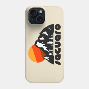 Retro Saguaro ))(( Tourist Souvenir National Park Design Phone Case