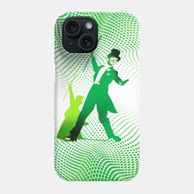 Astaire, Top Hat White Tie And Tails – Green Phone Case by Dez53