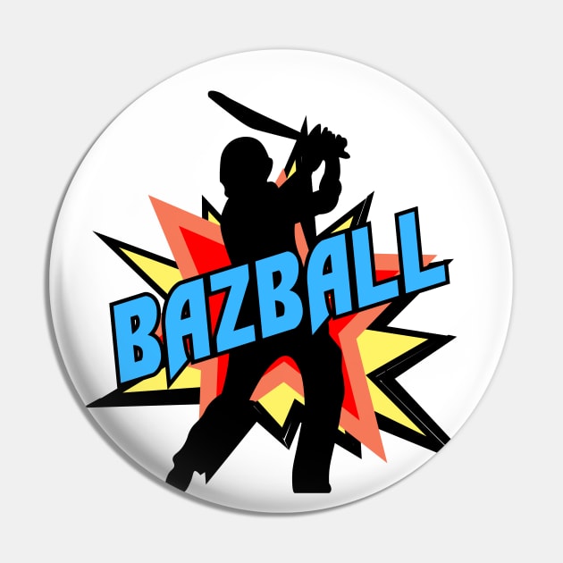 Bazball cricket Pin by Teessential