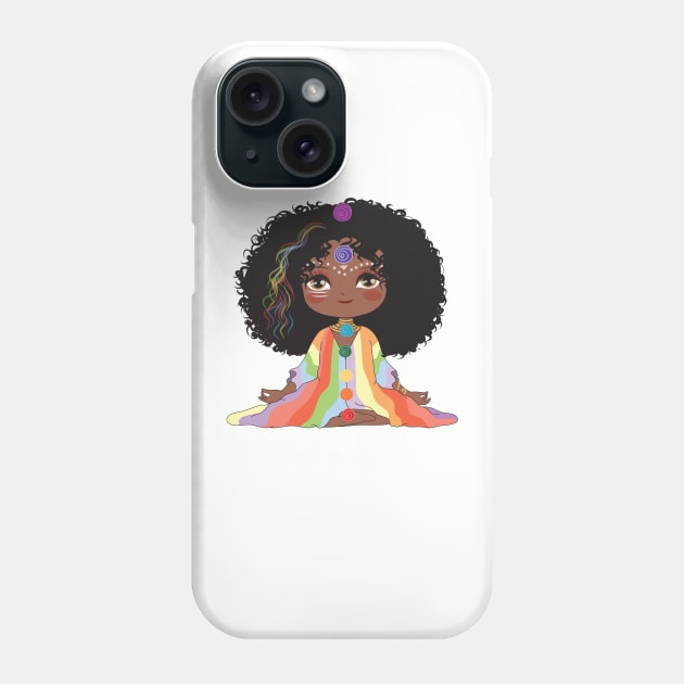 Chakra Kids Goddess Sri Phone Case by Chakra Kids