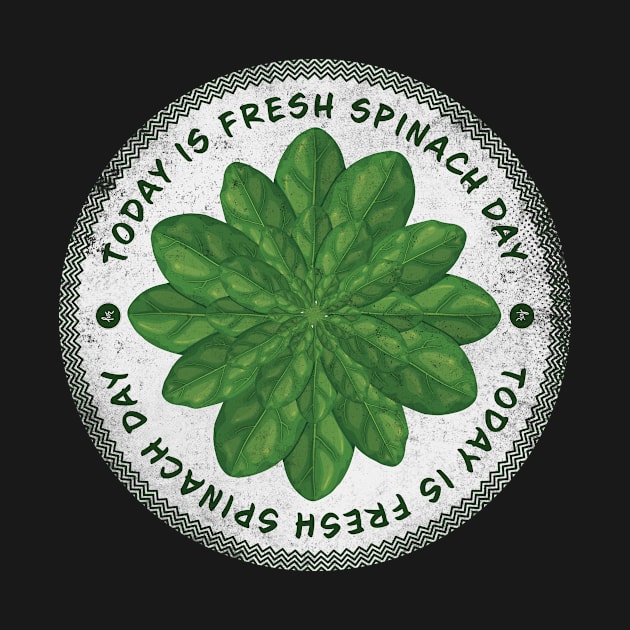 Today is Fresh Spinach Day Badge by lvrdesign