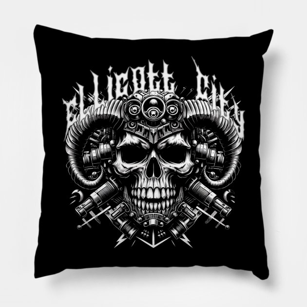 Ellicott City Death Metal Pillow by karutees