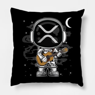 Astronaut Guitar Ripple XRP Coin To The Moon Crypto Token Cryptocurrency Blockchain Wallet Birthday Gift For Men Women Kids Pillow