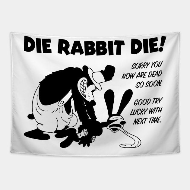 Oswald Die Rabbit Die Tapestry by Super Secret Villain