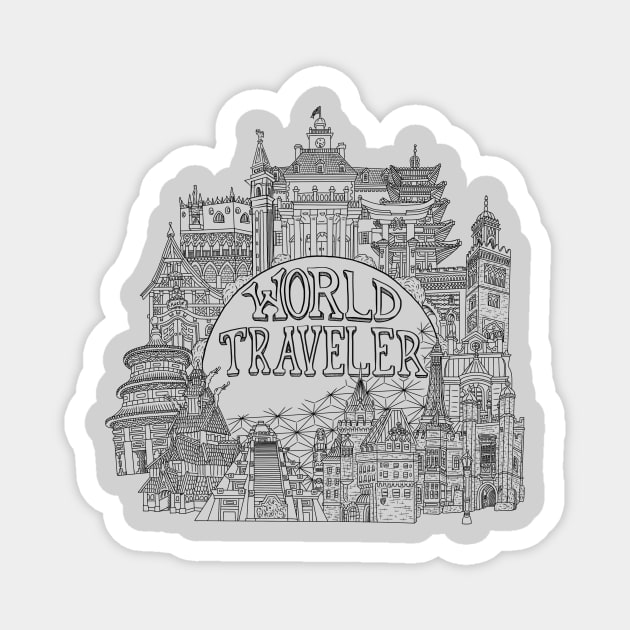 World Traveler Magnet by michaelkdamron