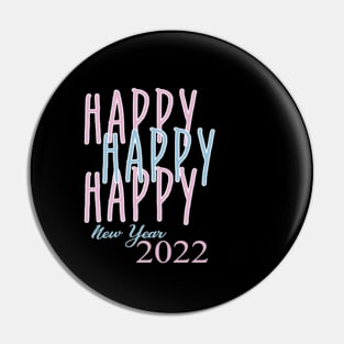 Happy New Year Holiday Pin