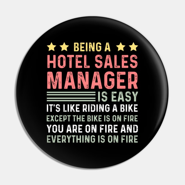 Sales Manager Funny Appreciation Day Pin by Printopedy