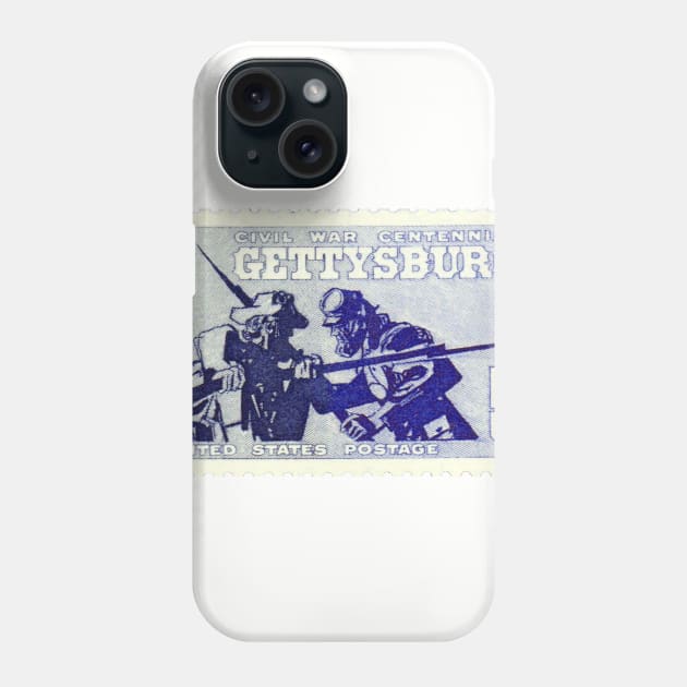 Gettysburg Stamp Phone Case by The Civil War 1861-1865 A History Podcast