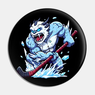 Elemental Ice Hockey Pin