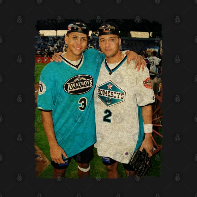 Alex Rodriguez in Seattle Mariners and  Derek Jeter in New York Yankees by PESTA PORA