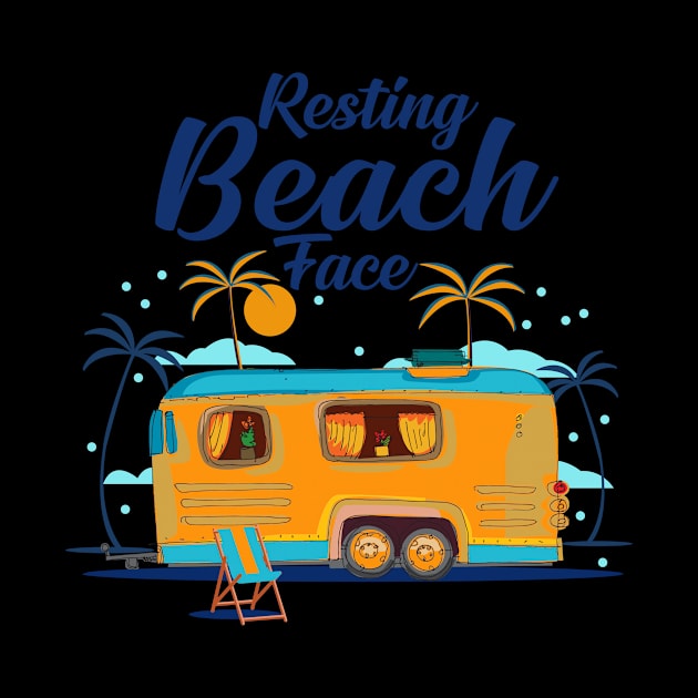 Resting Beach Face Camping by Rumsa