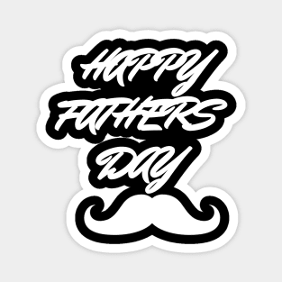 Happy Fathers Day Design Typography WordArt Design Magnet