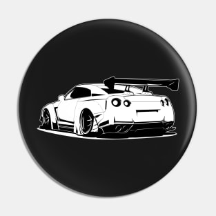 NISSAN R35 gtr godzilla jdm vector art Pin