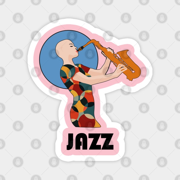Jazz Magnet by Womens Art Store