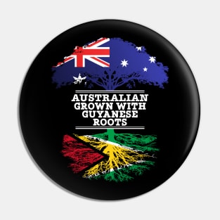 Australian Grown With Guyanese Roots - Gift for Guyanese With Roots From Guyana Pin