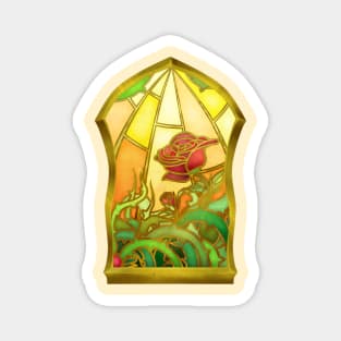 Stained Glass Bloom Magnet