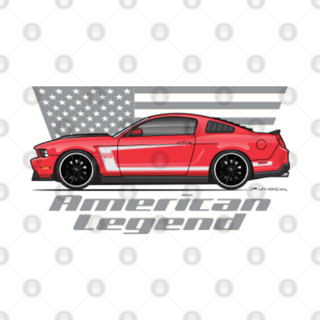 American Legend-Red with White - 2012 Boss 302 - Phone Case