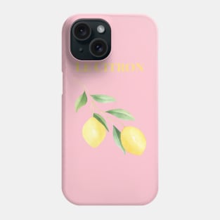 Le Citron Lemon Graphic with French word Phone Case