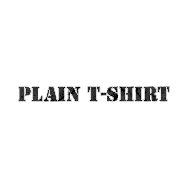 Plain T-shirt by MilesNovelTs