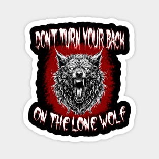 Angry and Possessed Lone Wolf Magnet