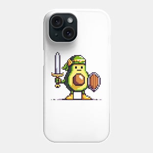 8-Bit Avocado Hero - Pixel Adventure Phone Case