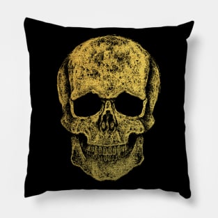 Cool skull, gold skull mask face Pillow