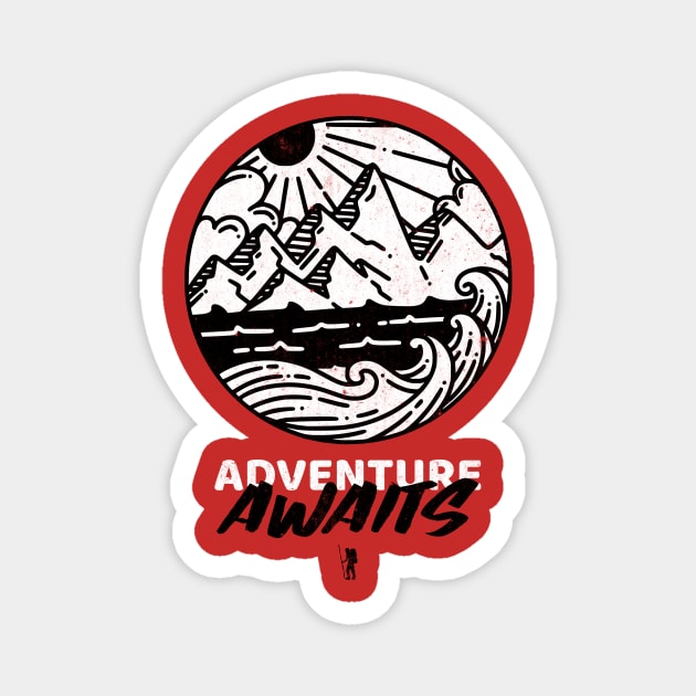 Adventure Awaits Magnet by Our Pro Designs