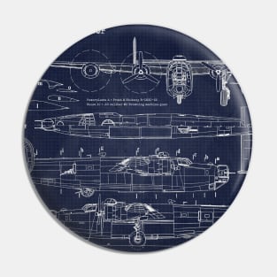 B24 Liberator Blueprint Pin