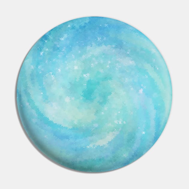 Blue Magical Swirl Pin by Peaceful Space AS