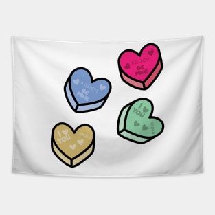 Xaden Mixed Hearts Tapestry