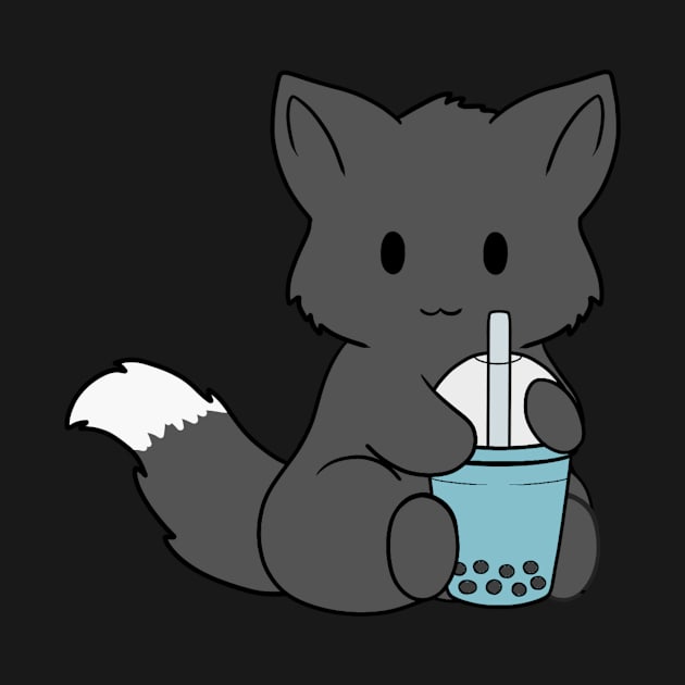 Bubble Tea Black Fox by BiscuitSnack