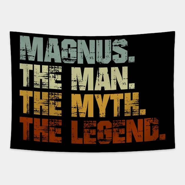 Magnus The Man The Myth The Legend Tapestry by designbym