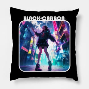 Cyberpunk Girl Dancer 003 Pillow