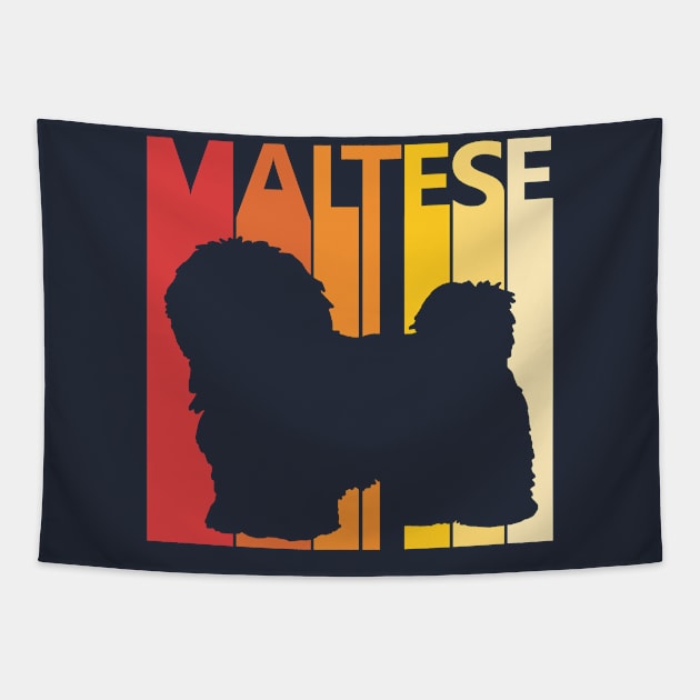 Vintage Maltese Dog Tapestry by GWENT