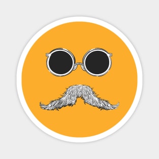 Mustache character Magnet