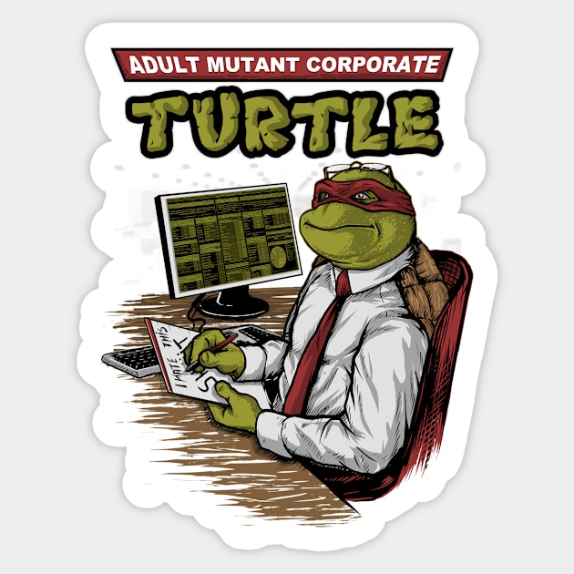 Adult Mutant Corporate Turtle - Ninja Turtles - Sticker