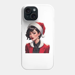 Beautiful santa girl Phone Case