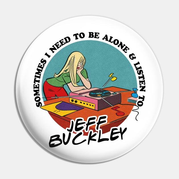 Jeff Buckley  / Music Obsessive Fan Design Pin by DankFutura