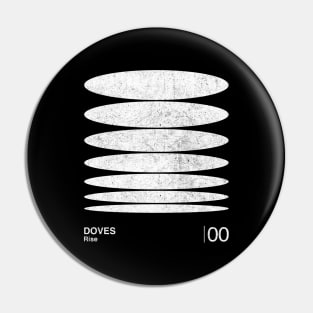 Doves / Minimalist Graphic Design Fan Artwork Pin