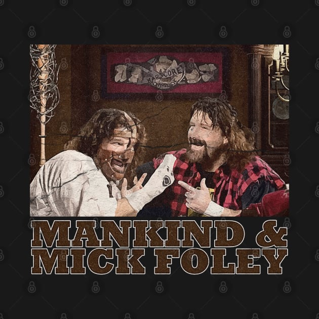 Mankind & Mick Foley by ahmadist