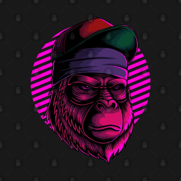 retro neon ape by KeluargaCemara