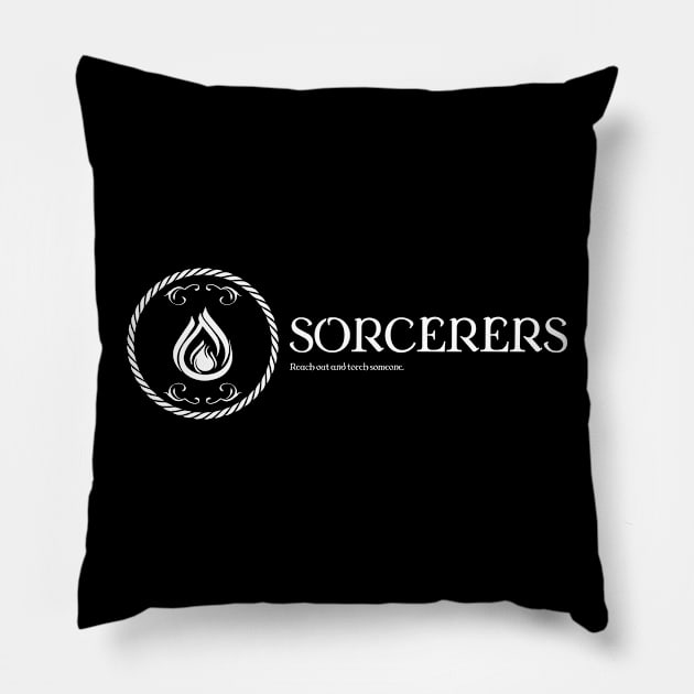 Sorcerer Character Class TRPG Tabletop RPG Gaming Addict Pillow by dungeonarmory